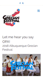 Mobile Screenshot of abqgreekfest.com